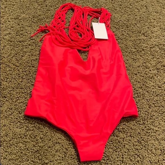 NWT mikoh one piece red traditional style so cute
